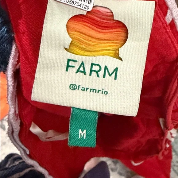 FARM Rio Red Maxi Dress with Fish Embroidery - Picture 6 of 6